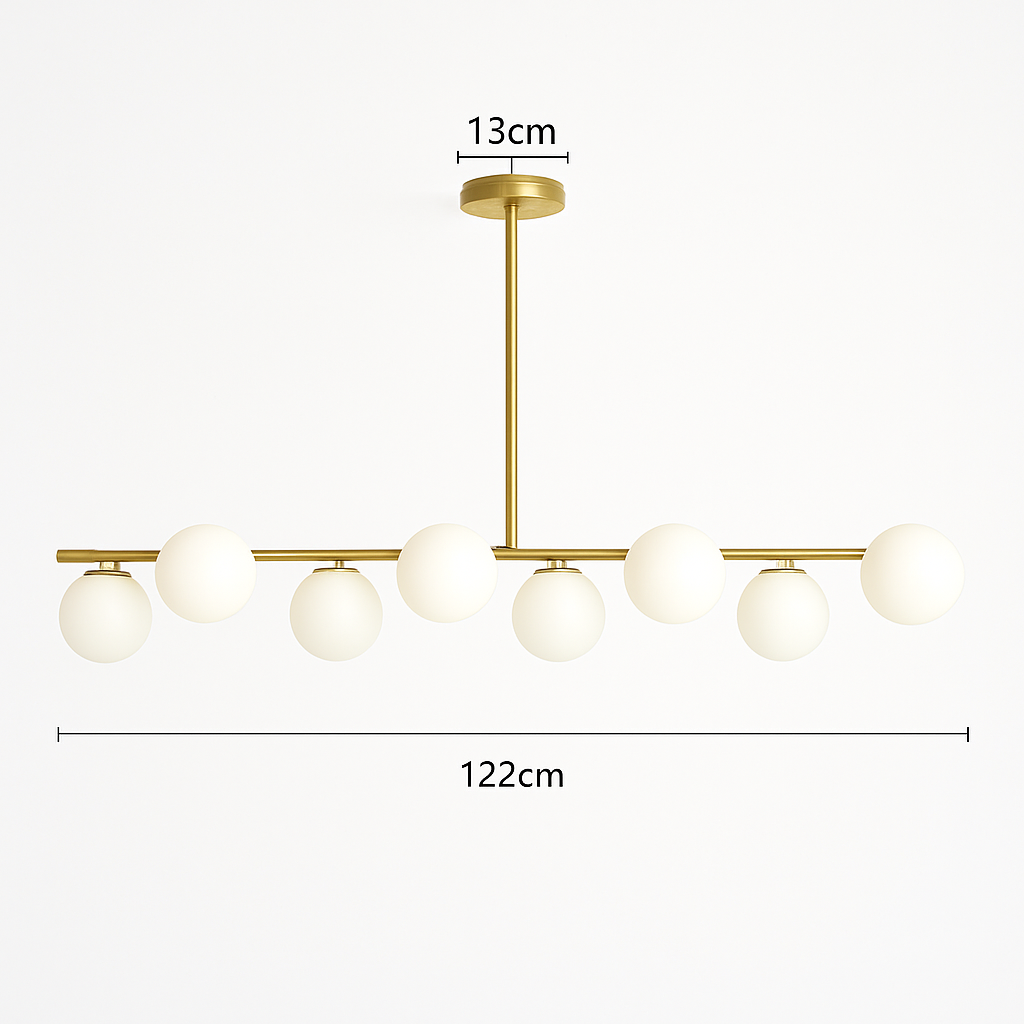 lustre nordique en verre pour éclairage intérieur moderne - vue 16 sur 19