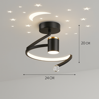 lustre nordique led créatif projection étoile ciel acrylique