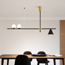 Minimalist Nordic LED chandelier with glass balls