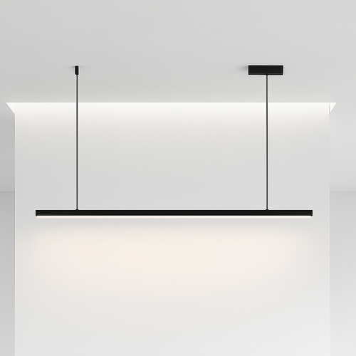 Modern nordic minimalist LED chandelier for long bar, office or dining room - vue 2 sur 24