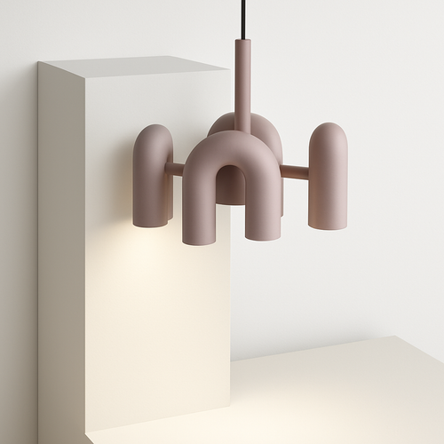 Lustre nordique simple pour salon - vue 3 sur 14