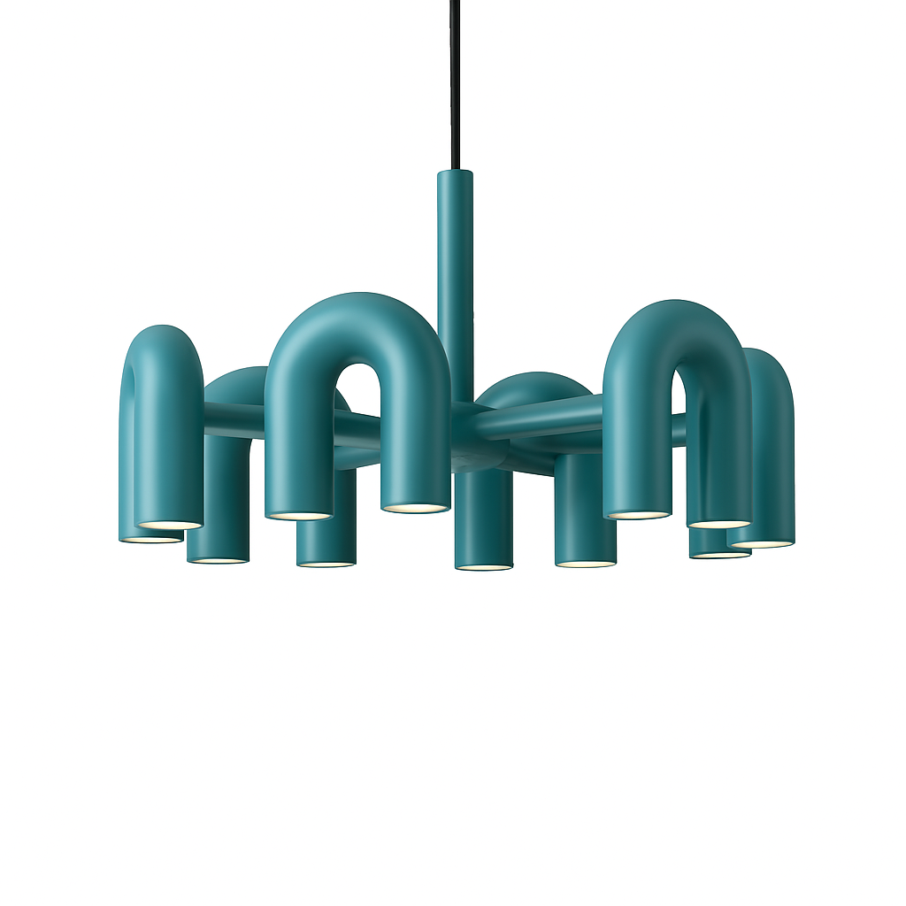 Lustre nordique simple pour salon - vue 5 sur 14