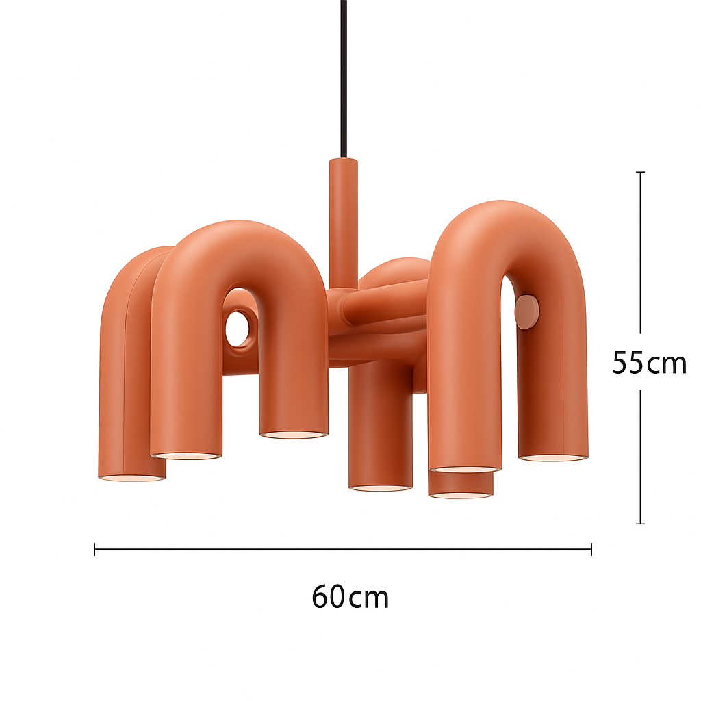 Lustre nordique simple pour salon - vue 10 sur 14