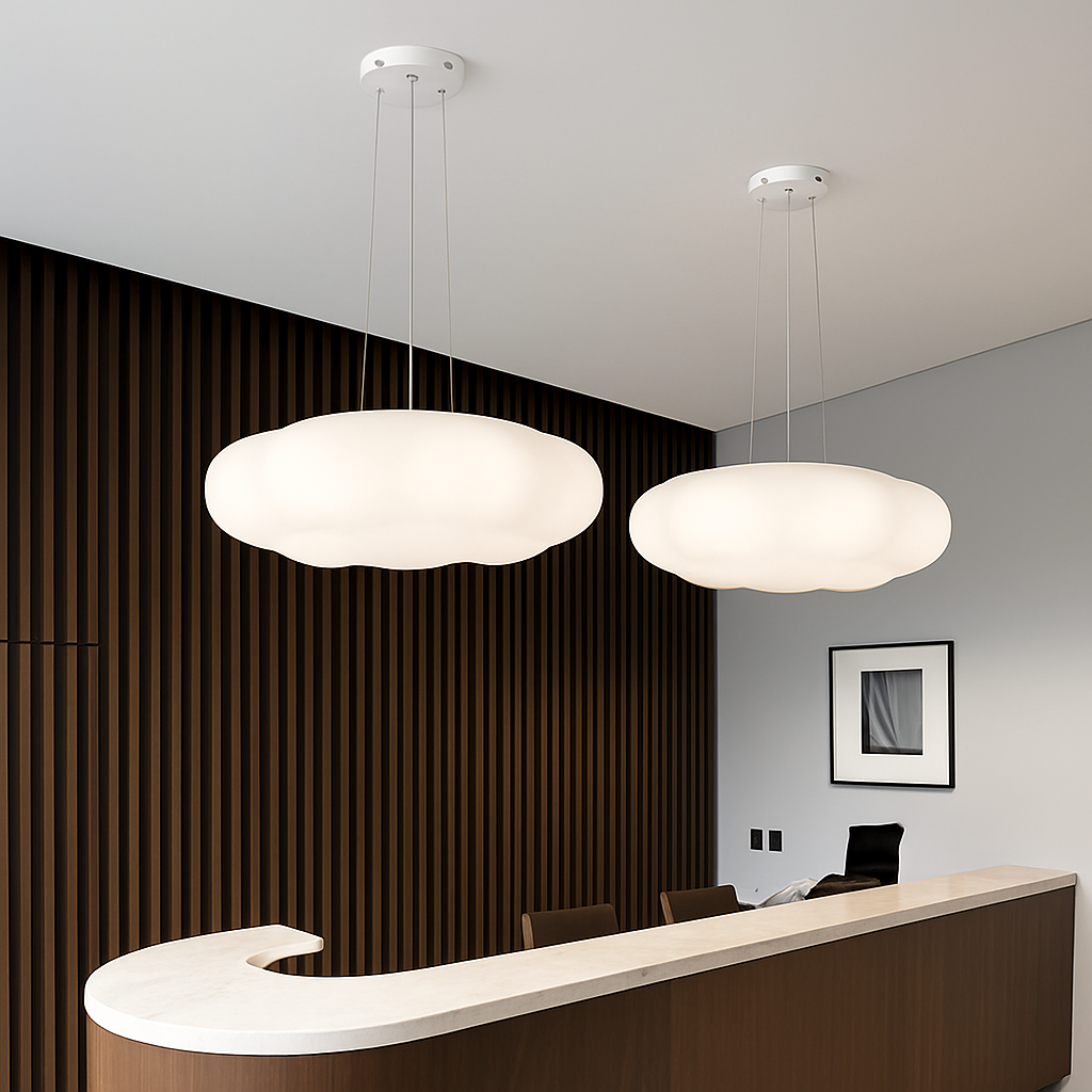 Lustre Nuages Blanc LED Lustre Pour Salle À Manger Chambre D'enfant Hall Créative Décorative Éclairage Quotidien - vue 4 sur 22