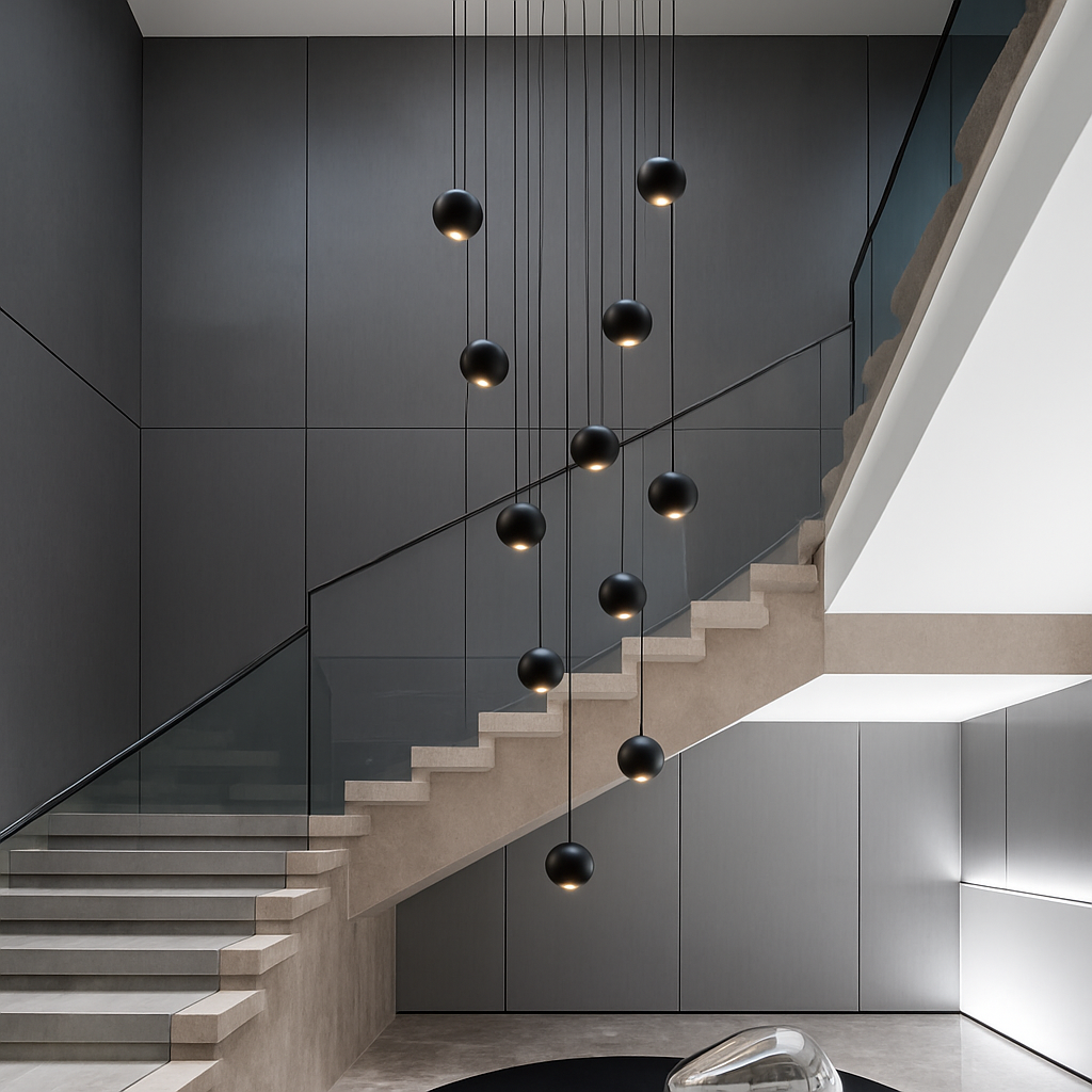 lustre orb design circulaire décoratif pour penthouse - vue 6 sur 18