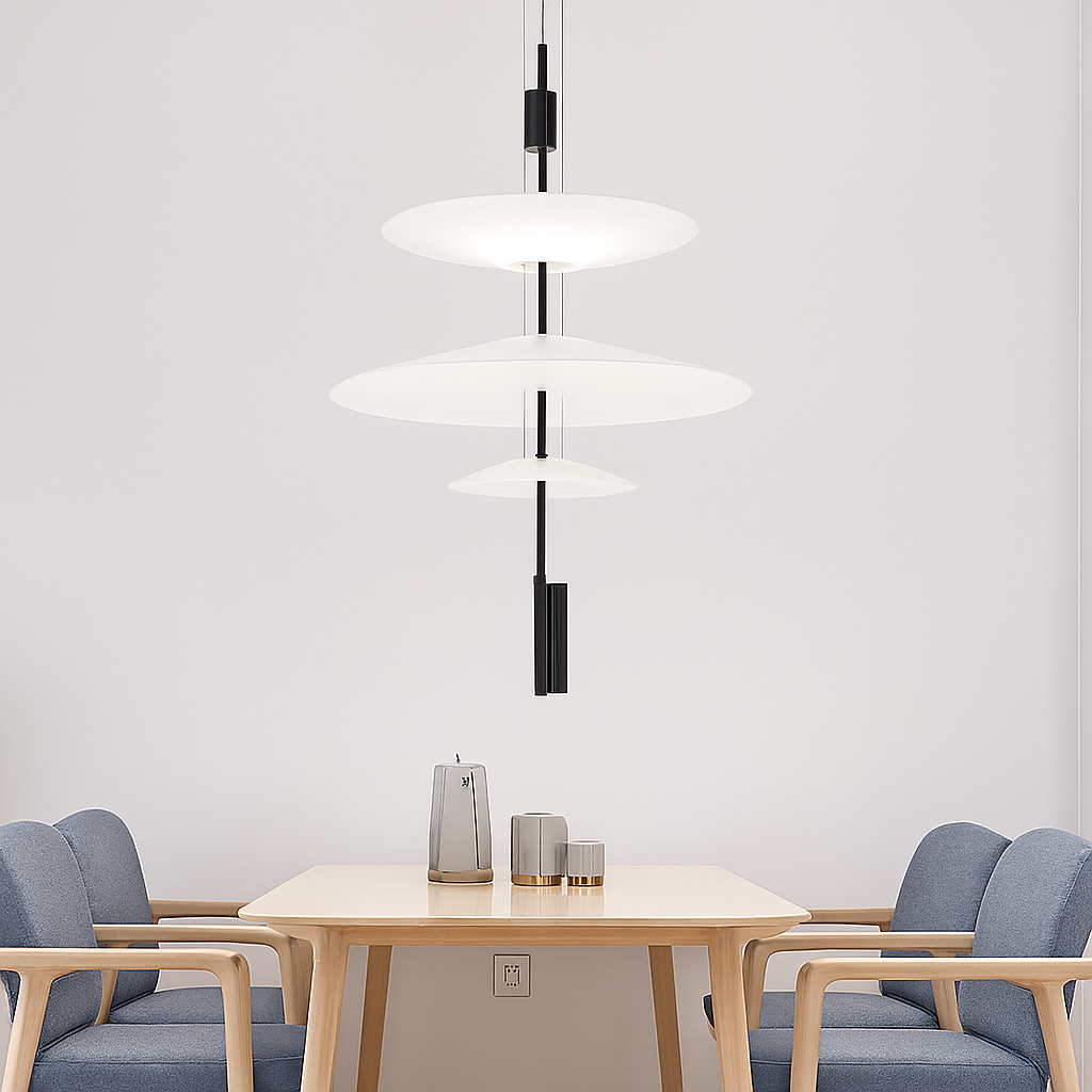 Luxury nordic minimalist postmodern chandelier for interiors - vue 3 sur 13