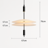 Luxury nordic minimalist postmodern chandelier for interiors