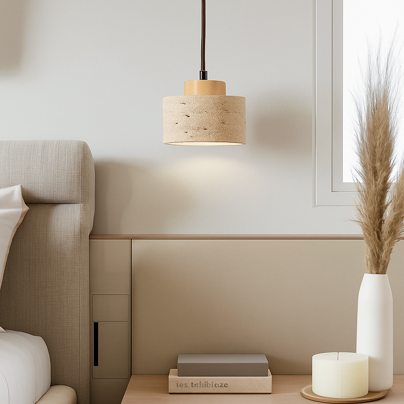 lustre rétro en pierre de grotte pour décoration intérieure