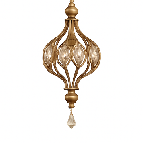 lustre rétro français en cristal style vintage pour villa - vue 9 sur 9