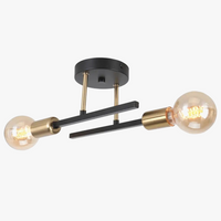 lustre rétro led en fer forgé décoration moderne luminaire