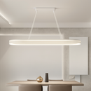 lustre Simple blanc Long moderne LED salon salle à manger chambre Hall décor appareil ménager éclairage intérieur