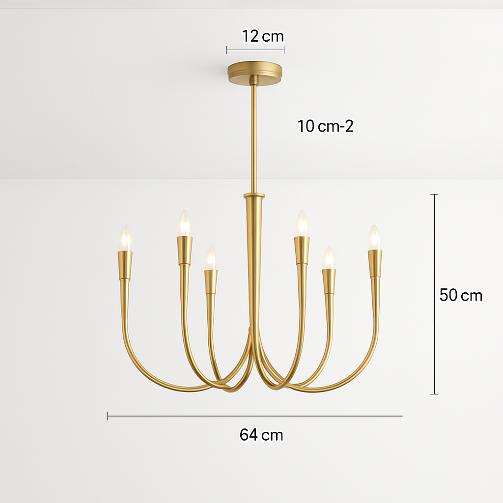 lustre suspendu design rétro avec éclairage led décoratif - vue 6 sur 10
