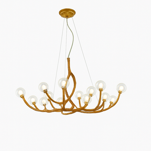 lustre suspendu en résine style moderne lampe rétro branche d'arbre - vue 8 sur 10