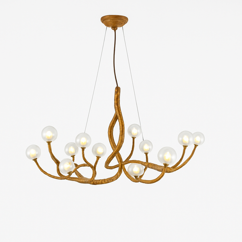 lustre suspendu en résine style moderne lampe rétro branche d'arbre - vue 10 sur 10