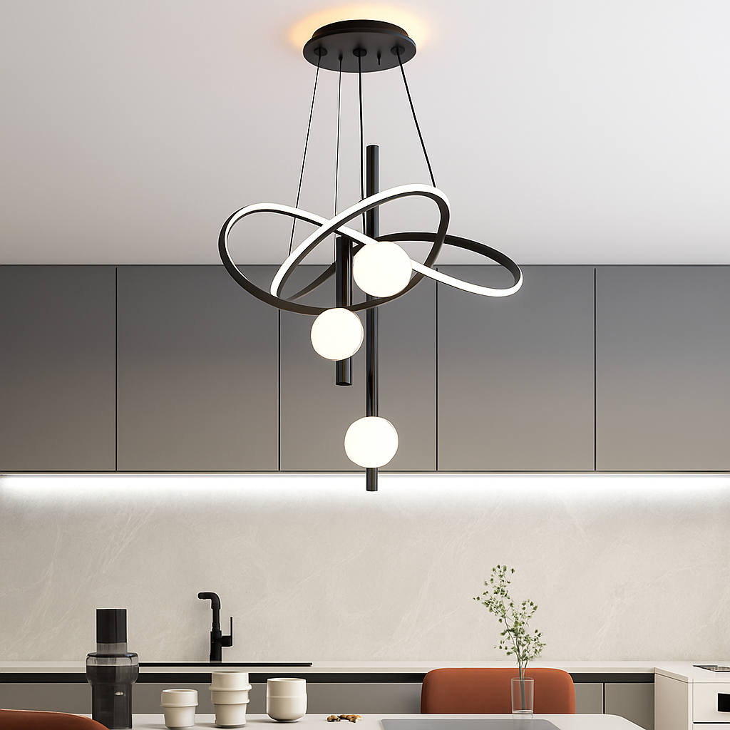Minimalist pendant chandelier for modern interior décor - vue 5 sur 8