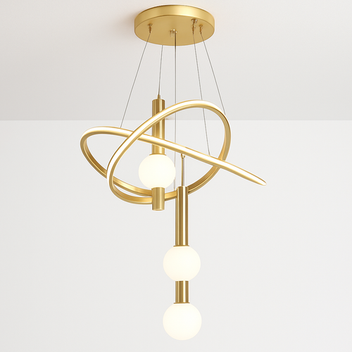 Minimalist pendant chandelier for modern interior décor - vue 2 sur 8