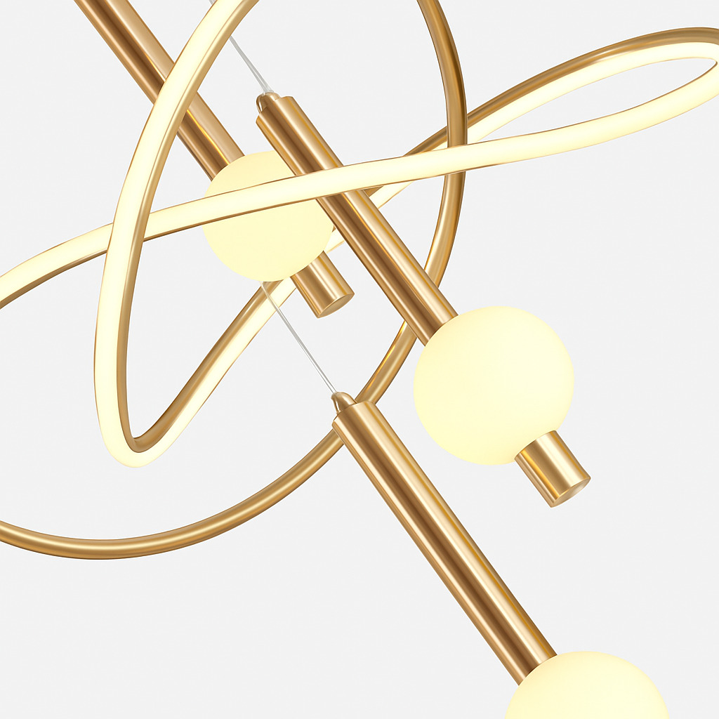 Minimalist pendant chandelier for modern interior décor - vue 6 sur 8