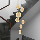 lustre suspendu moderne en marbre pour décoration ronde