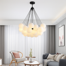 lustre suspendu moderne en verre pour décoration intérieure