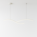 lustre suspendu moderne led avec abat-jour acrylique hyperbolique