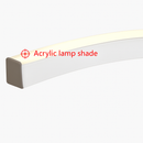 lustre suspendu moderne led avec abat-jour acrylique hyperbolique