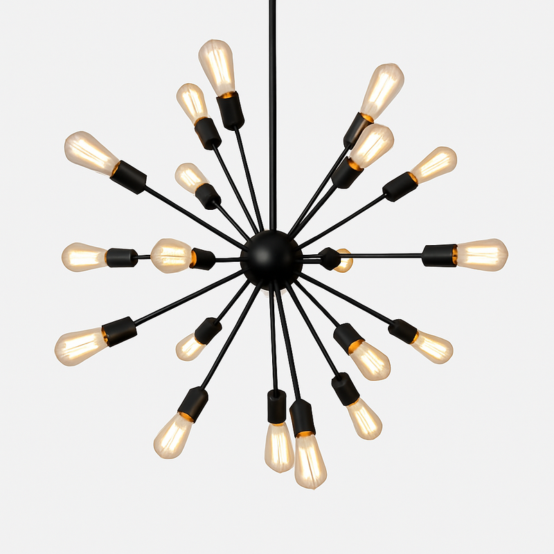 Lustre suspension en boule avec plusieurs bras Sputnik