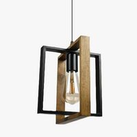 lustre vintage en bois pour cuisine et restaurant