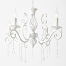 lustre vintage en cristal et fer forgé pour un éclairage élégant