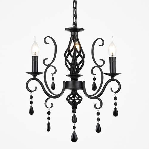 lustre vintage en cristal et fer forgé pour un éclairage élégant - vue 9 sur 15