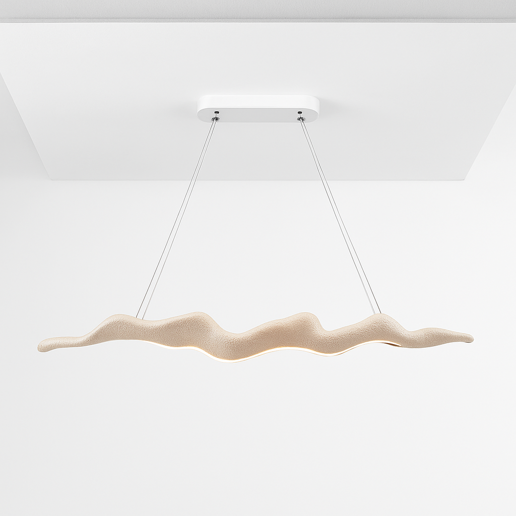 Lustre Vintage Résine Feuille Lumières Dimmable Avec RC