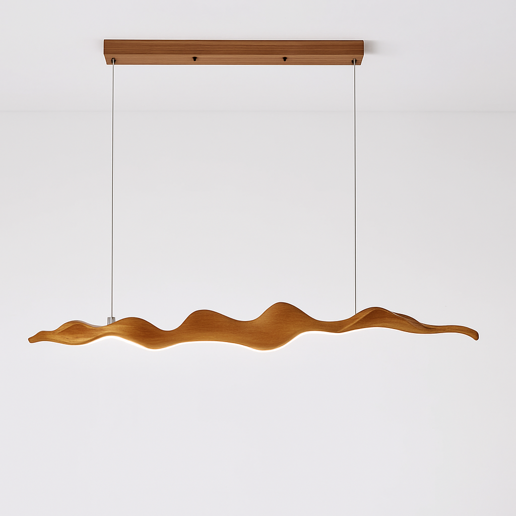 Vintage resin leaf dimmable chandelier with remote control