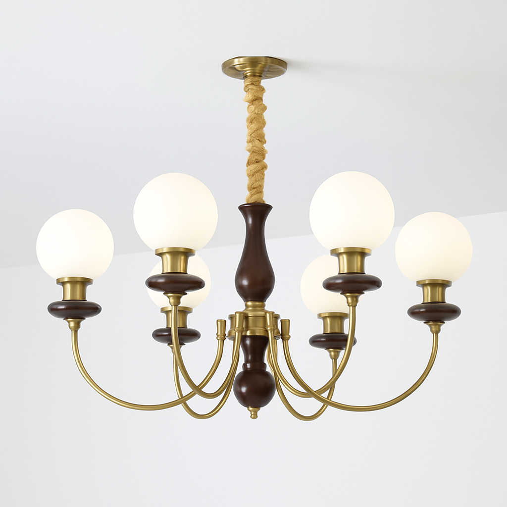 Vintage hanging chandelier for luxury villa decor