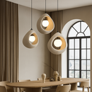 Minimalist Japanese wabi sabi decorative LED chandelier