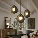 Minimalist Japanese wabi sabi decorative LED chandelier