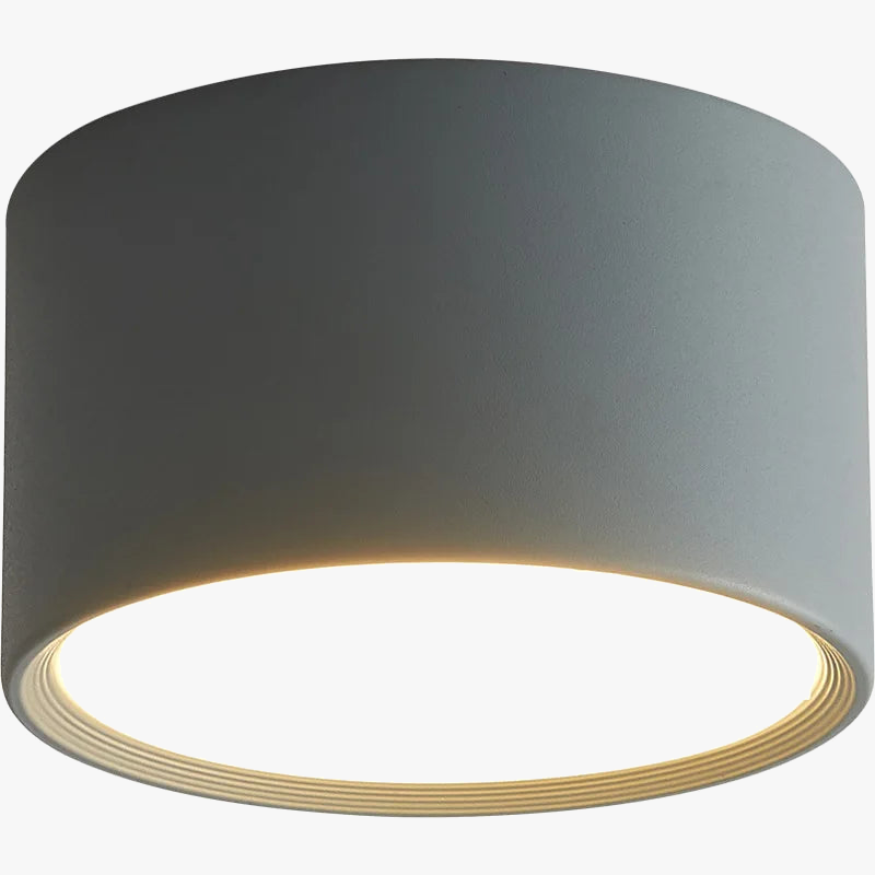 Spot de plafond LED rond en métal