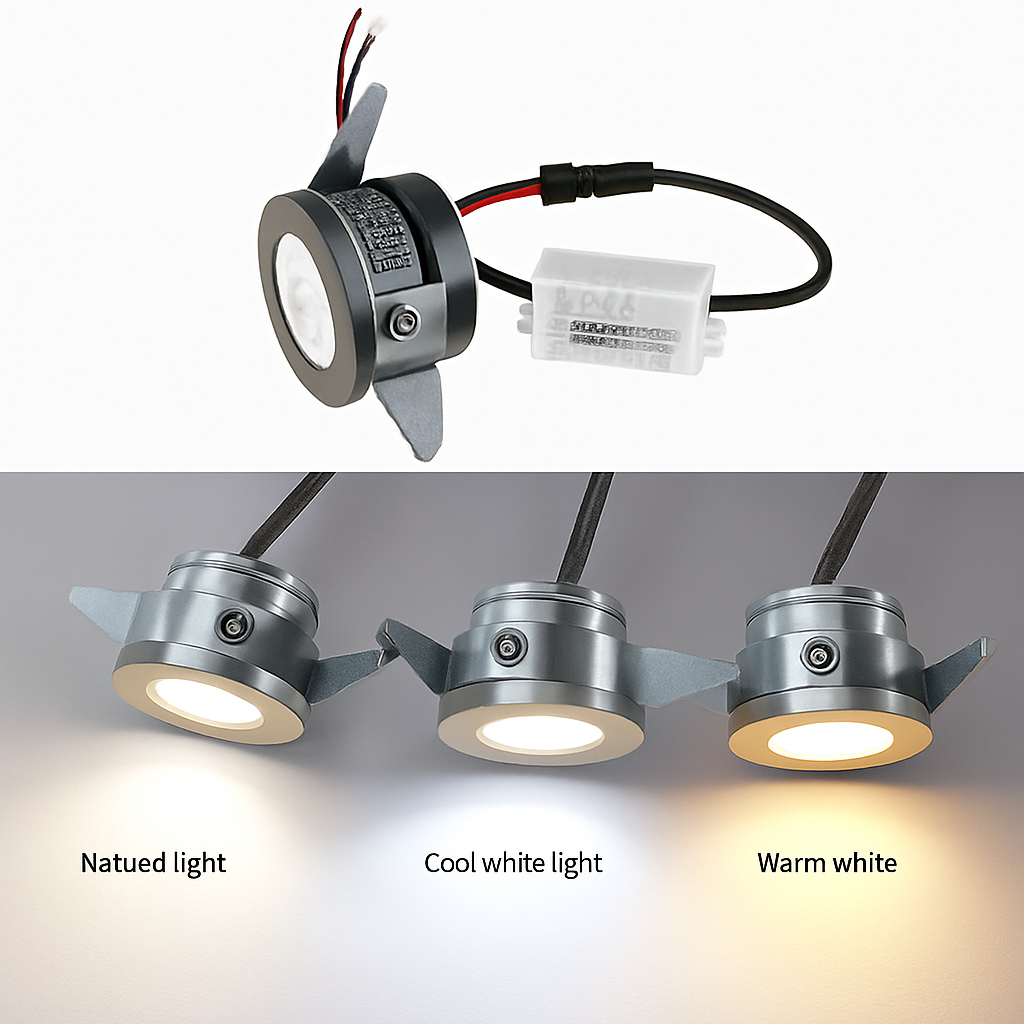 mini spot encastré led pour intérieur avec pilote intégré - vue 4 sur 11