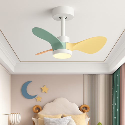 mini ventilateur de plafond moderne avec lumières pour enfants - vue 3 sur 13