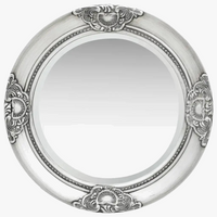 miroir baroque argenté décoration murale élégante pour intérieur