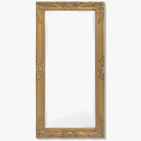 miroir mural baroque doré pour décoration intérieure élégante