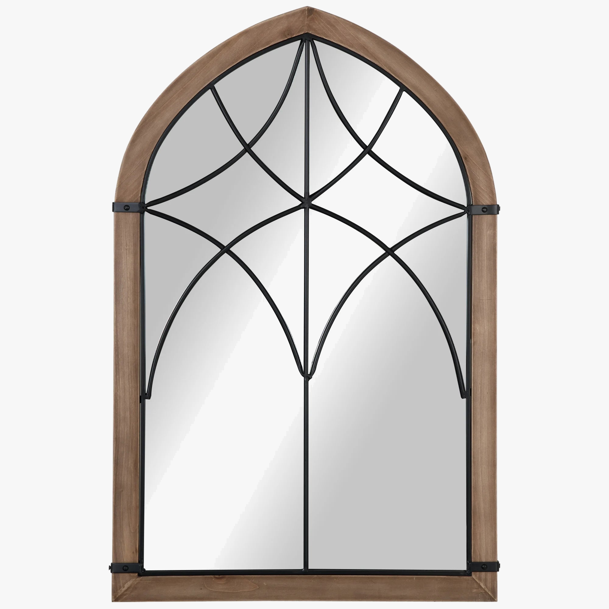 miroir mural vintage en bois pour décoration intérieure