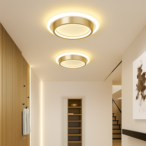Moderne LED Allée Plafonnier Lustre Pour Couloir Escaliers Foyer Balcon Chambre Salle De Bains Luminaires Intérieur Lustre - vue 3 sur 22