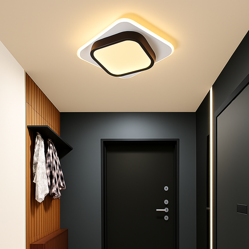 Moderne LED Allée Plafonnier Lustre Pour Couloir Escaliers Foyer Balcon Chambre Salle De Bains Luminaires Intérieur Lustre - vue 5 sur 22