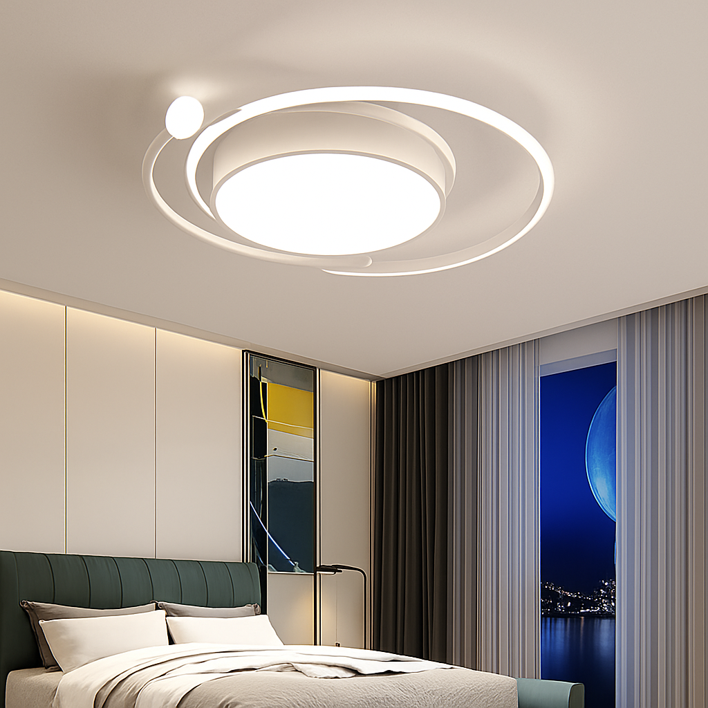 Moderne Led Salon Plafonniers Chambre Cuisine Salle À Manger Décoration Lampe Lustres Nordique Intérieur Maison Lustres Or - vue 3 sur 9