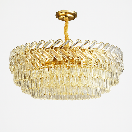 Moderne luxe cristal Led lustres salon décor Led Suspension lampe salle à manger Villa Suspension Luminaire Luminaire