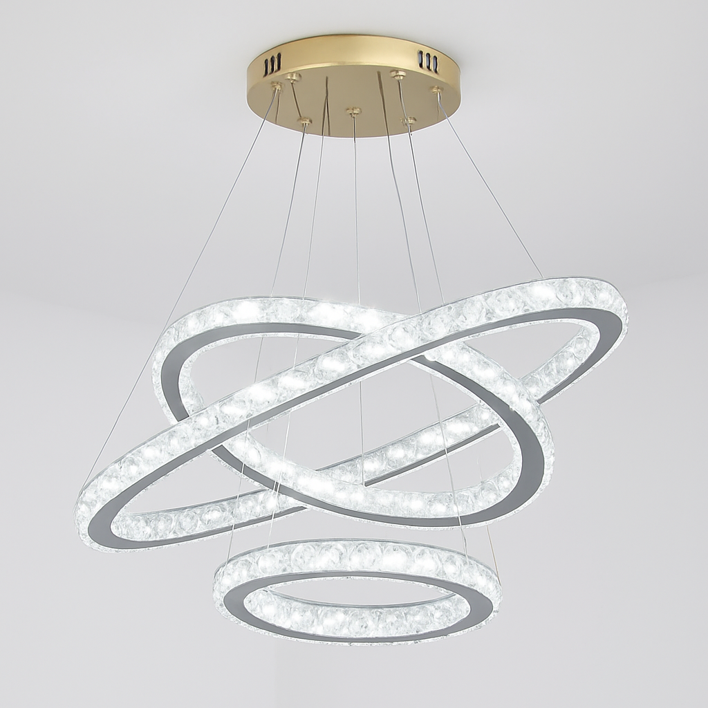 Moonriver Lighting Suspension en cristal modernes pour plafond salon chambre lustre décorations pour la maison suspension lumière lustre - vue 3 sur 14