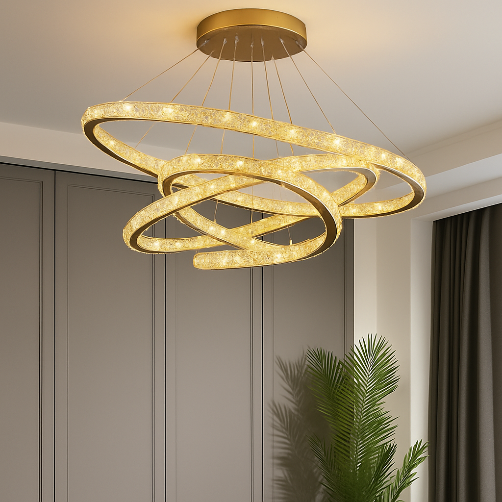 Moonriver Lighting Suspension en cristal modernes pour plafond salon chambre lustre décorations pour la maison suspension lumière lustre - vue 4 sur 14