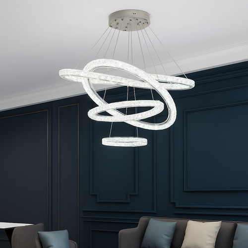 Moonriver Lighting Suspension en cristal modernes pour plafond salon chambre lustre décorations pour la maison suspension lumière lustre