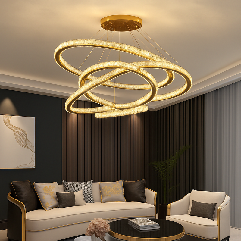 Moonriver Lighting Suspension en cristal modernes pour plafond salon chambre lustre décorations pour la maison suspension lumière lustre