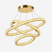 Moonriver Lighting Suspension en cristal modernes pour plafond salon chambre lustre décorations pour la maison suspension lumière lustre