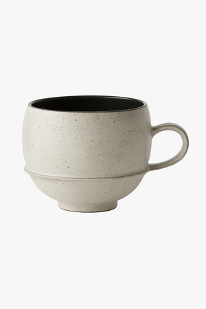 Simple style ceramic mug 330 ml with handle for office